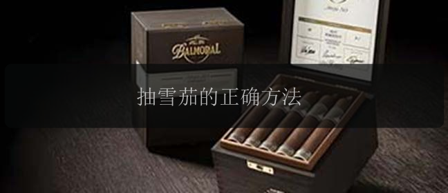 抽雪茄的正确方法